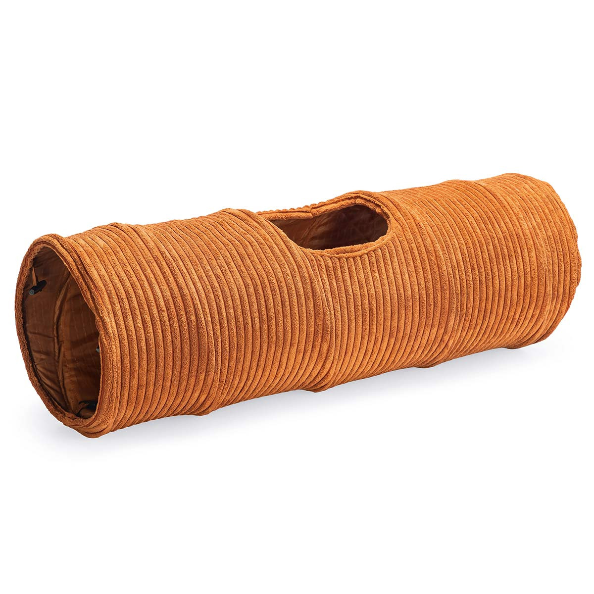 Designed by Lotte kočičí tunel RIBBED terakotová barva, 25x75cm