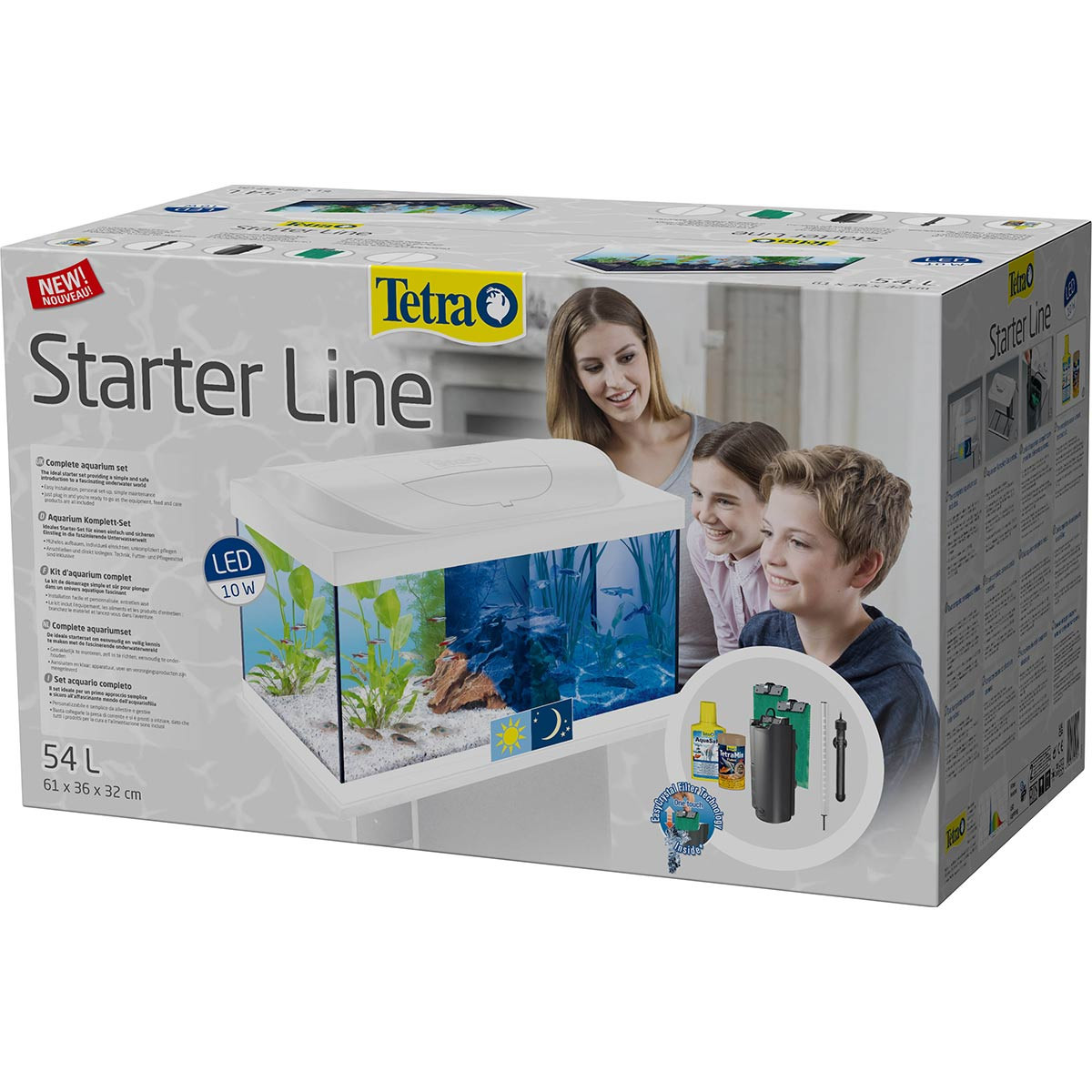 Tetra Starter Line LED Akvárium 54L bílá