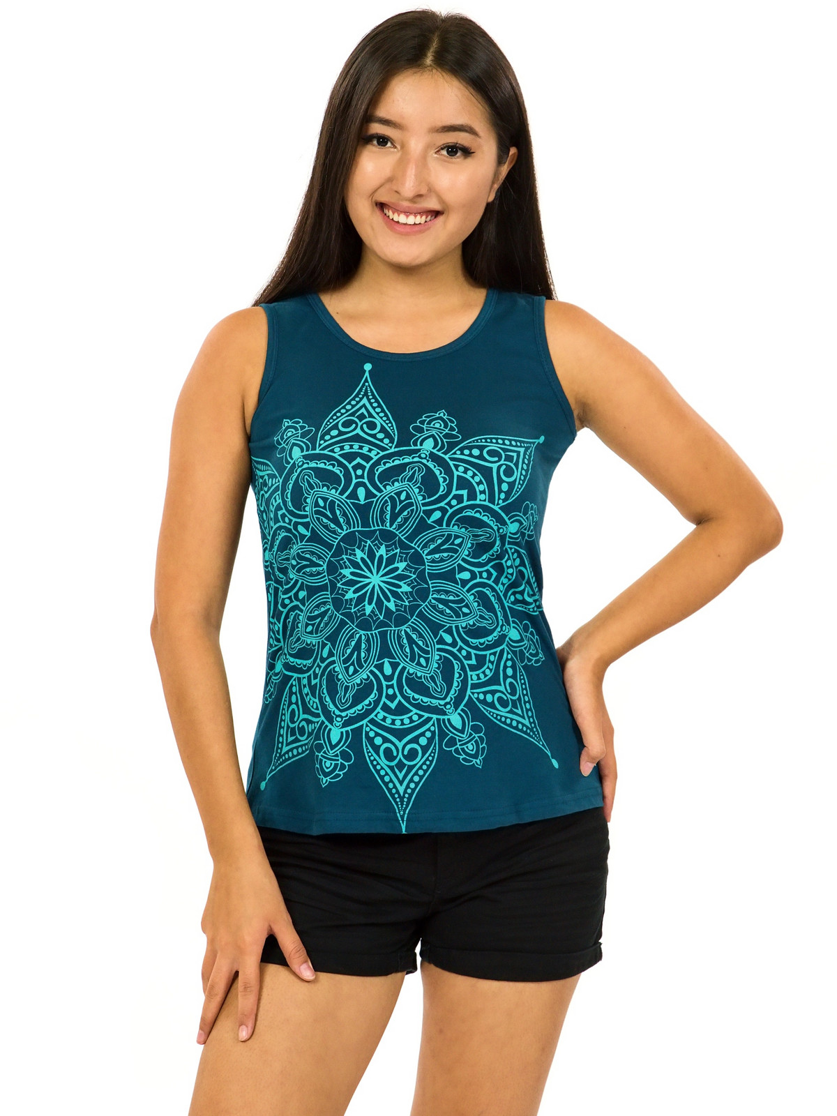 Himalife Tílko Parnita - petrolejová Velikost: 4XL