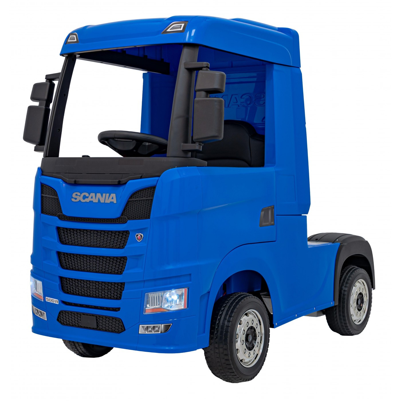 mamido Elektrický kamion Scania R-SERIE 4x4 modrý