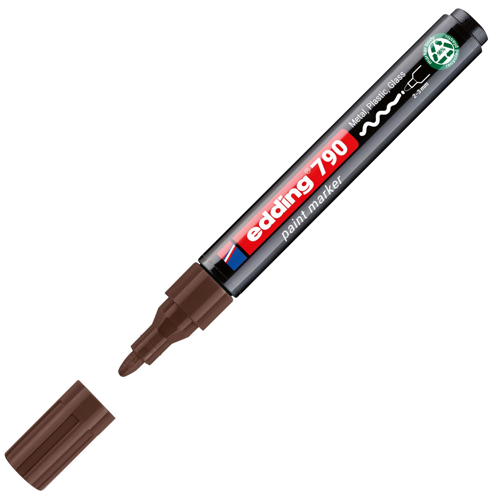 Lakový popisovač Edding 790 PCR - hnědý