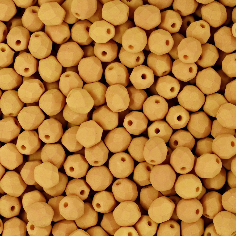 Manumi české broušené korálky 4mm Lemongrass - 225 ks