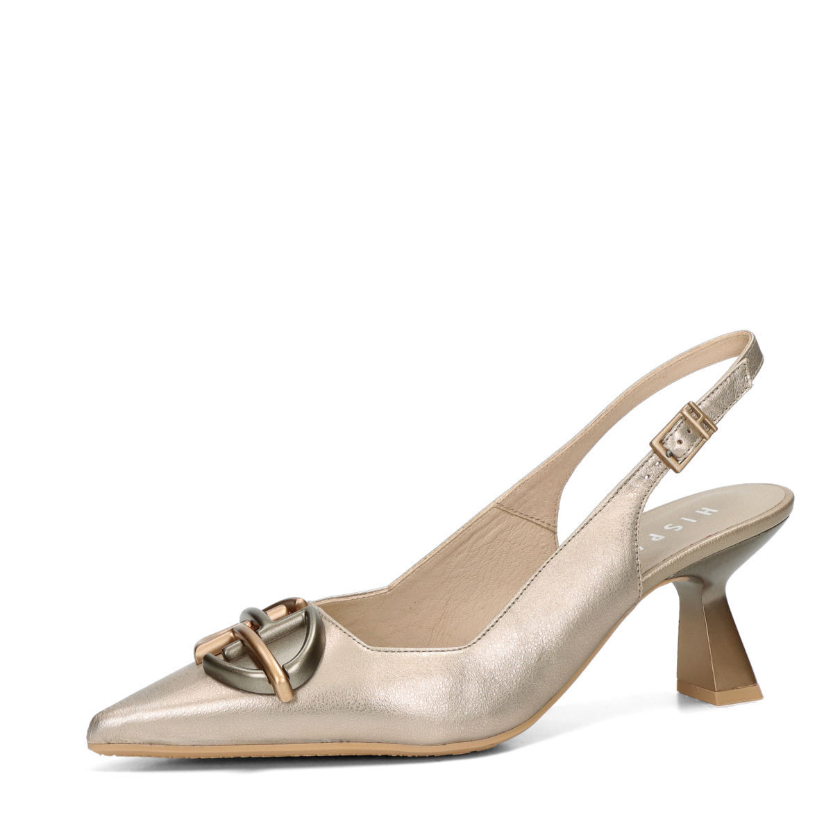 Hispanitas dámské elegantní lodičky s otevřenou patou  - zlaté - 36