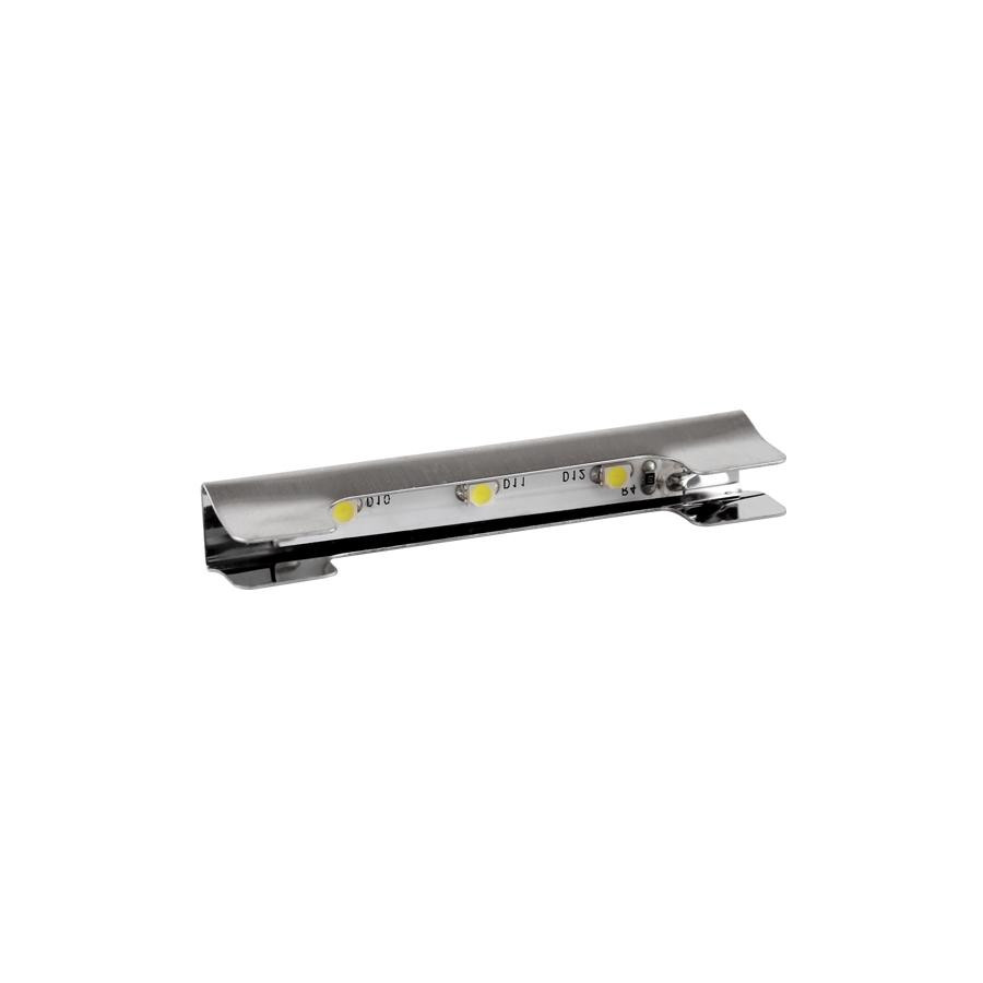 Design Light LED Klip KOVOVÝ pro osvětlení polic a vitrín 3xSMD 2835 0,25W 30lm 12V NEUTRÁLNÍ BÍLÁ KLIPS-M-2835-COM-30K-01