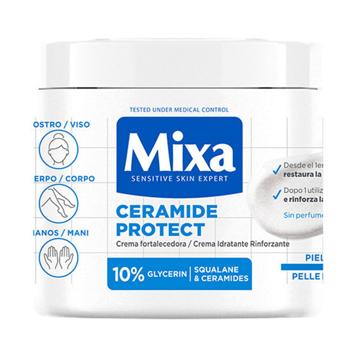 Mixa  Fortifying Cream for Dry Skin Ceramide Protect 400 ml