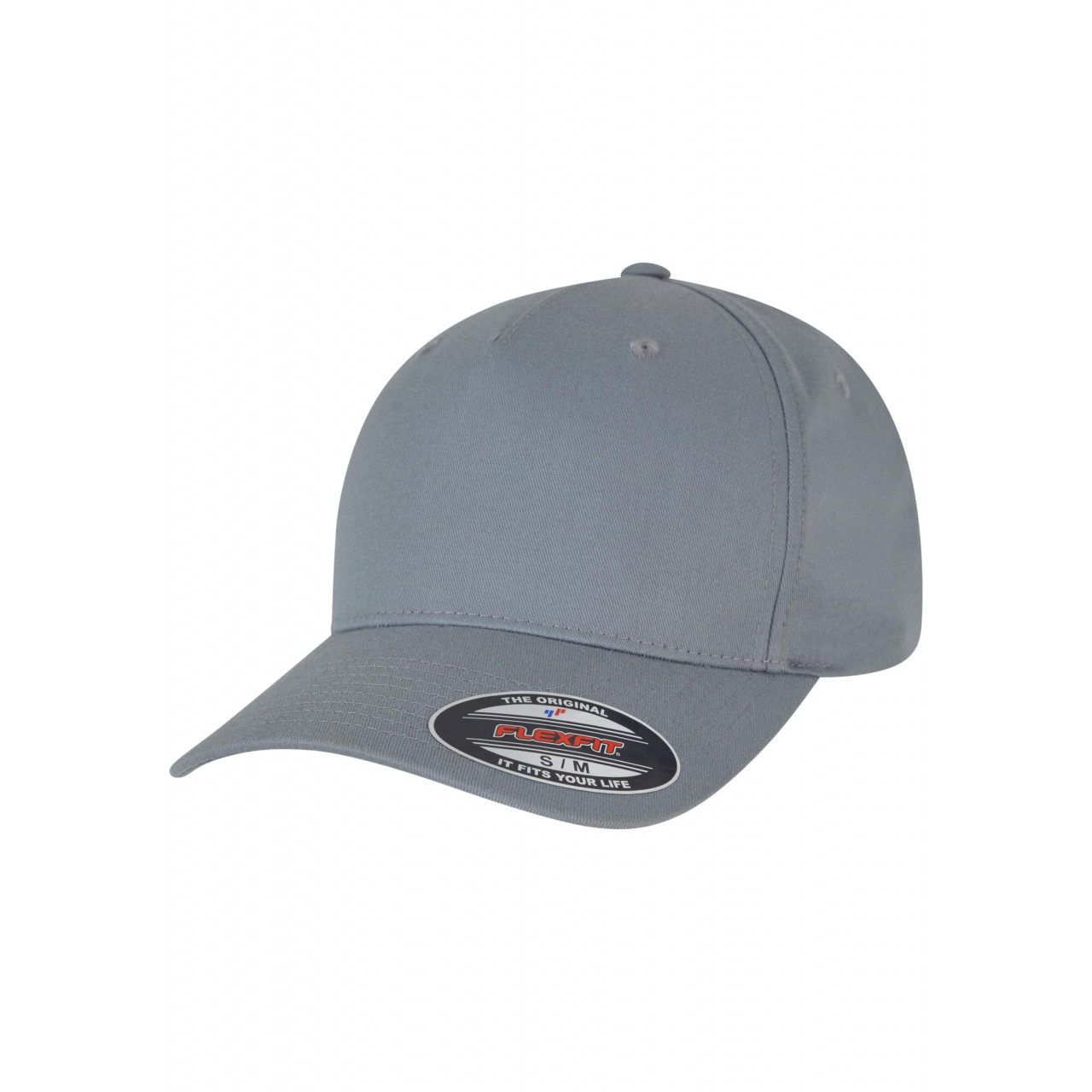 Kšiltovka Flexfit 5 Panel - šedá, S/M
