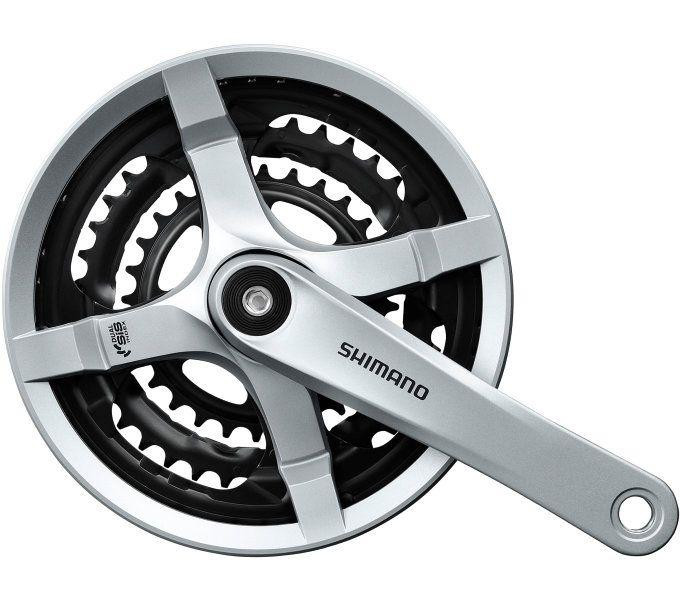 Shimano Tourney FC-TY501 48/38/28 Stříbrné 170mm kliky