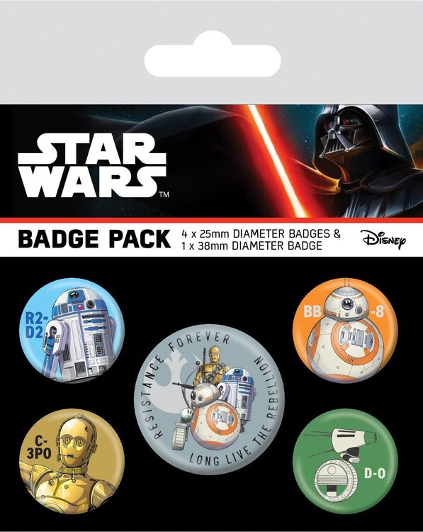 PYRAMID Plackový set Star Wars - Droids