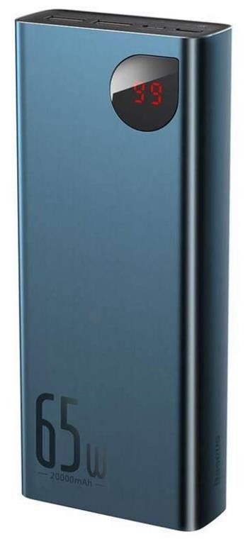 Powerbanka Baseus Adaman Metal 20000mAh, 65W modrá