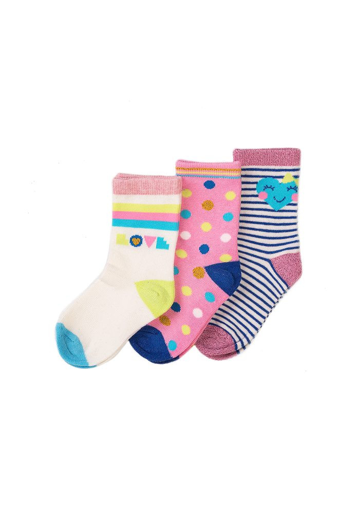 Ponožky dívčí 3pack, Minoti, KG SOCK 33, holka - 128/140 | 8/10let