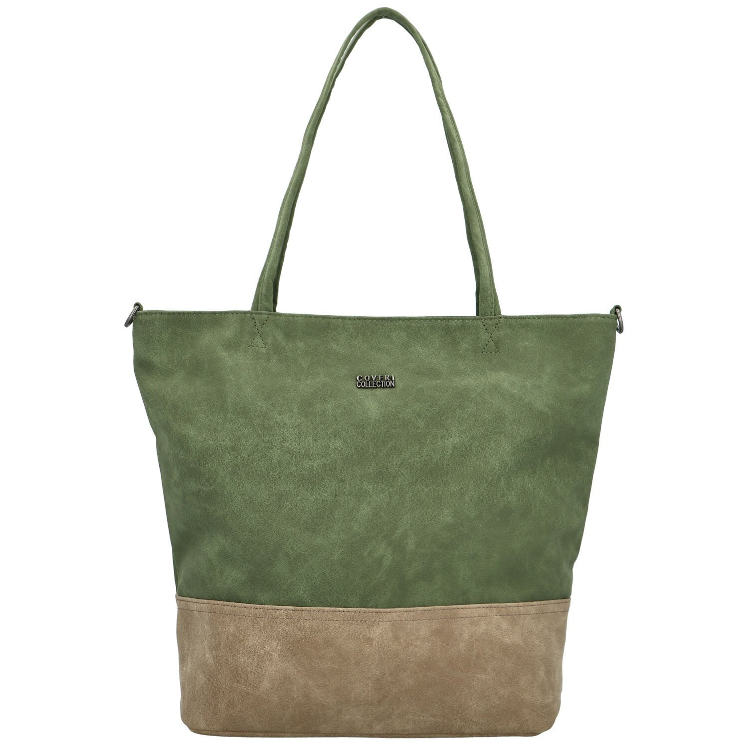 Trendy dámská koženková kabelka na rameno Jigme, zelená