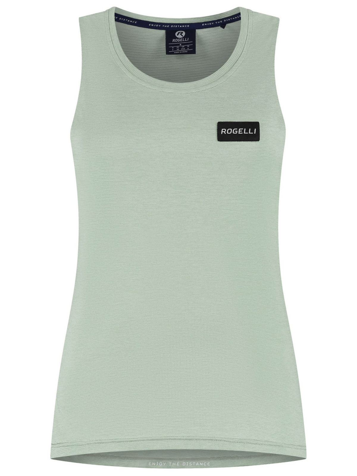 Dámské sportovní tílko Rogelli DISTANCE pro zvýšený odvod potu, světle zelené S