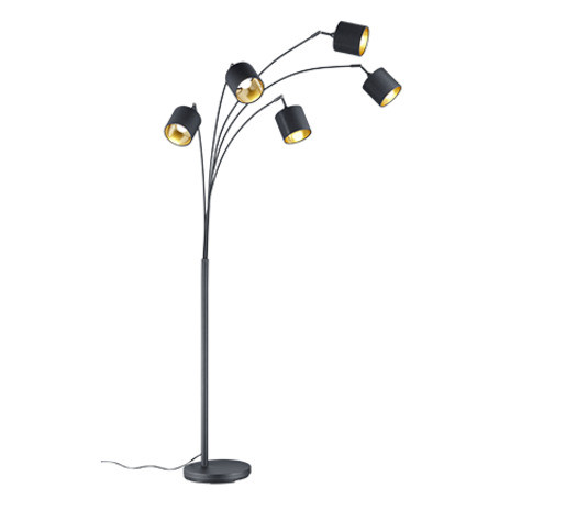 Stojací lampa Reality Tommy černá R46330579