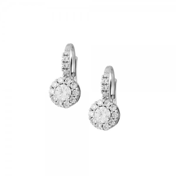 Náušnice se syntetickými kameny 336-087-001144 2.90g