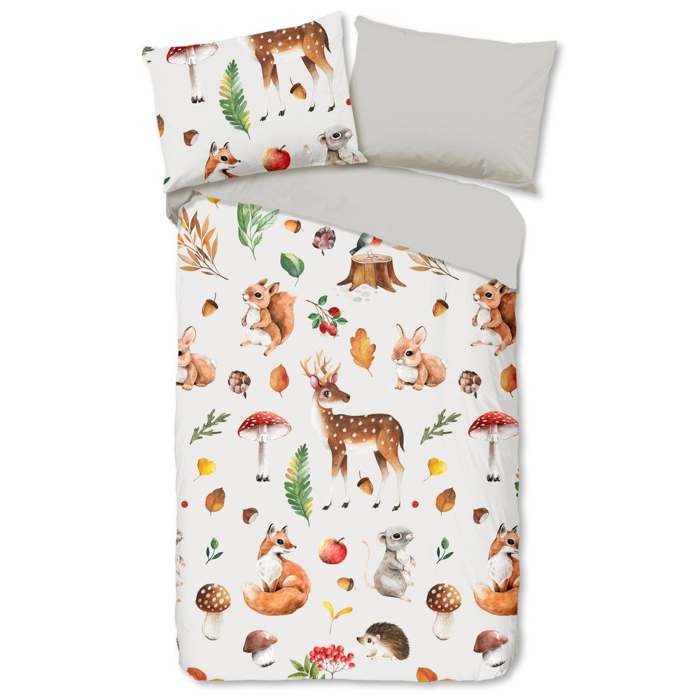 Good Morning Flanelové povlečení Good Morning Autumn 140x200/70x90 cm