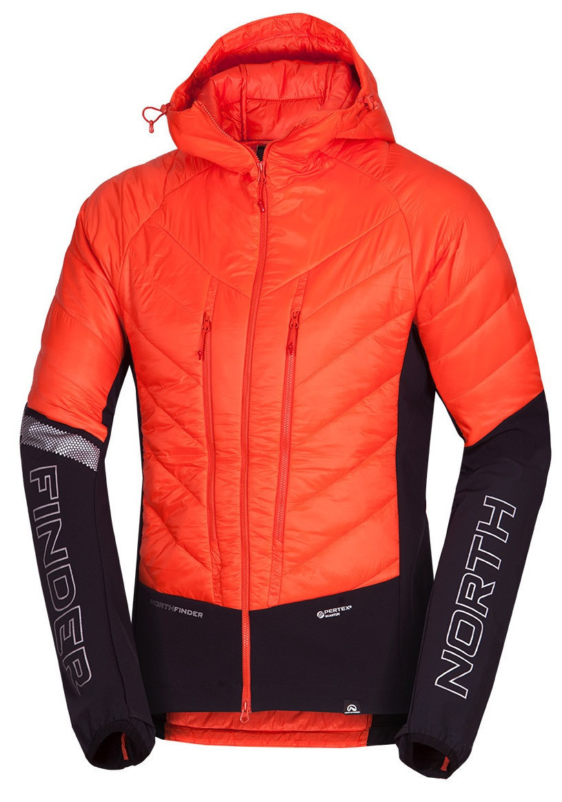 Northfinder OHNISTE pánská bunda BU-5111SKP-170 orangeblack Velikost: M