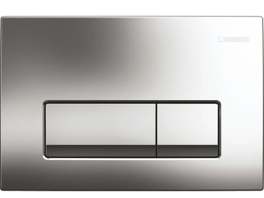 GEBERIT Ovládací tlačítko Delta 51, plast, chrom 115.105.21.1