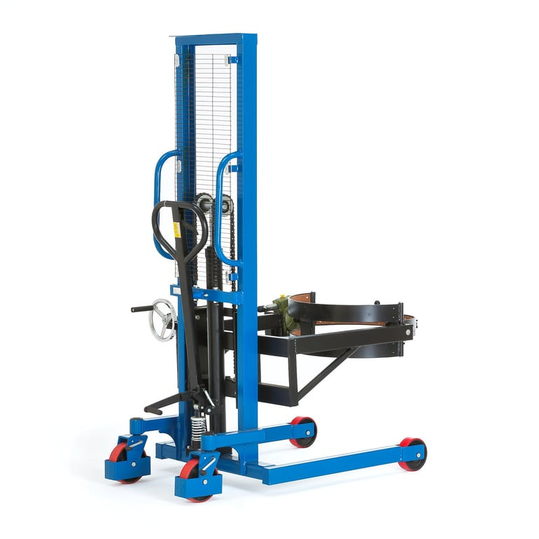 Hydraulický manipulátor se sudy, 400 kg, max. naklopení 163°