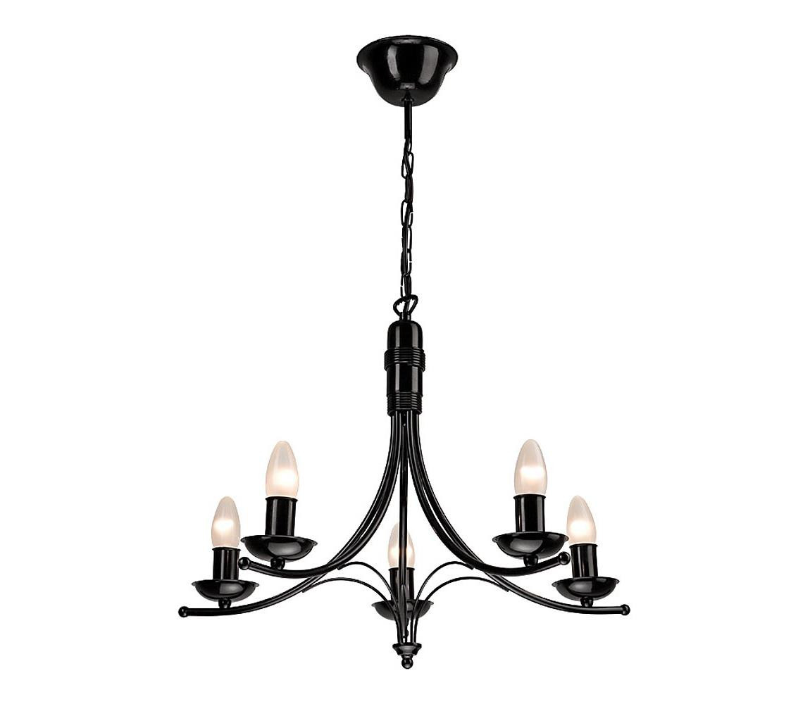 Lustr na řetězu LUCA 5xE14/40W/230V