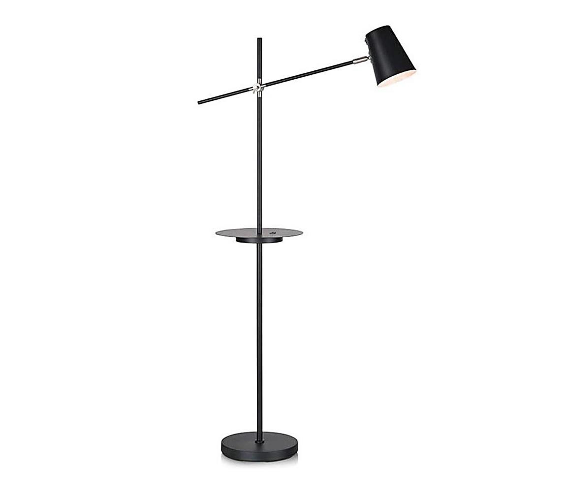 Markslöjd Markslöjd 107307 - Stojací lampa s USB LINEAR 1xE14/40W/230V