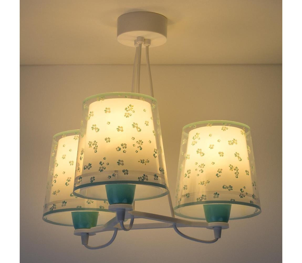 Dalber Dalber 81177H - Dětský lustr DREAM FLOWERS 3xE27/60W/230V