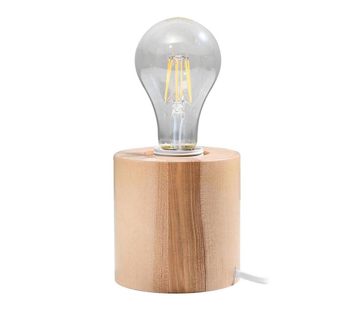 SL.0674 - Stolní lampa SALGADO 1xE27/60W/230V dřevo
