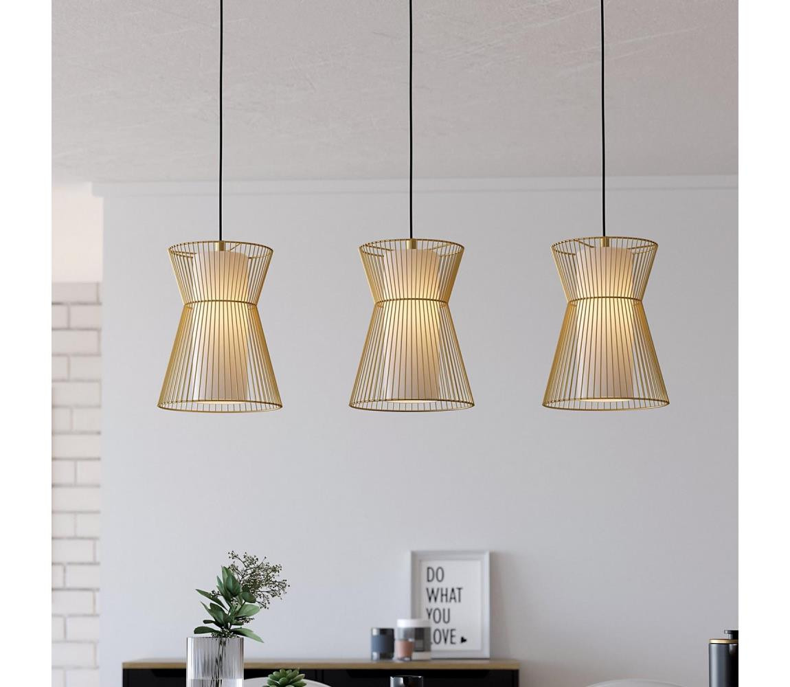 Eglo Eglo 99636 - Lustr na lanku MASETA 3xE27/40W/230V zlatá