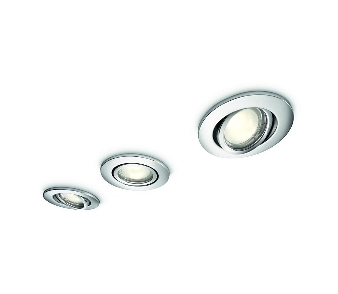 Philips Philips 59902/11/PN - SADA 3x Koupelnové podhledové svítidlo ROOTS 3xGU10/35W