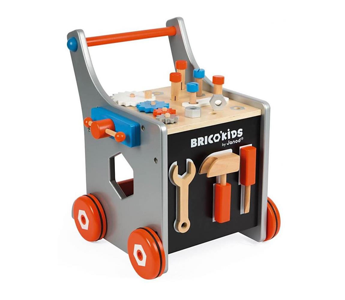 Janod Janod - Dřevěné chodítko s nářadím KIDS