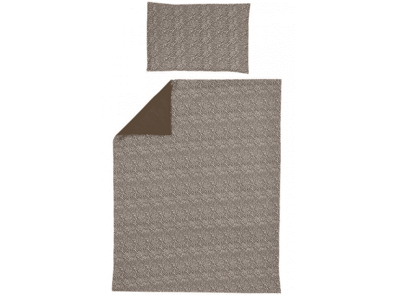 Meyco povlečení 100x135 cm Cheetah chocolate / Uni chocolate