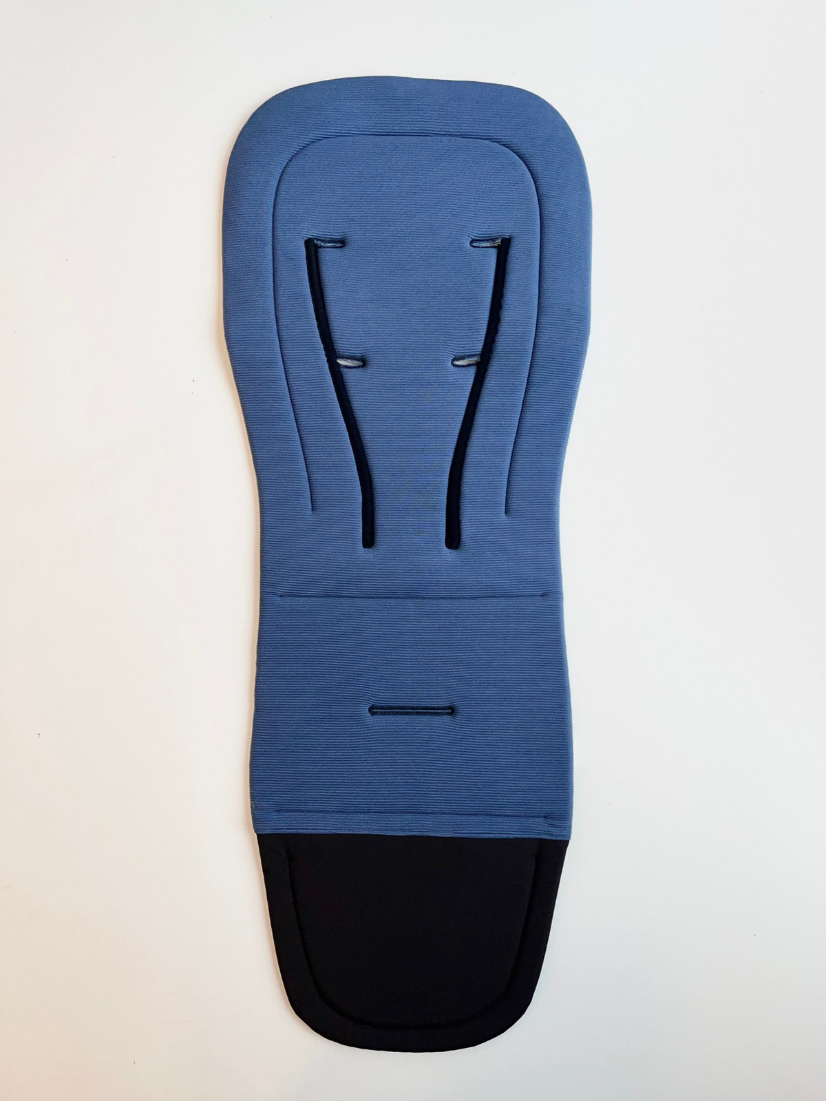 Kidiloo Univerzální podložka do kočárku, žebrovaný úpletDenim