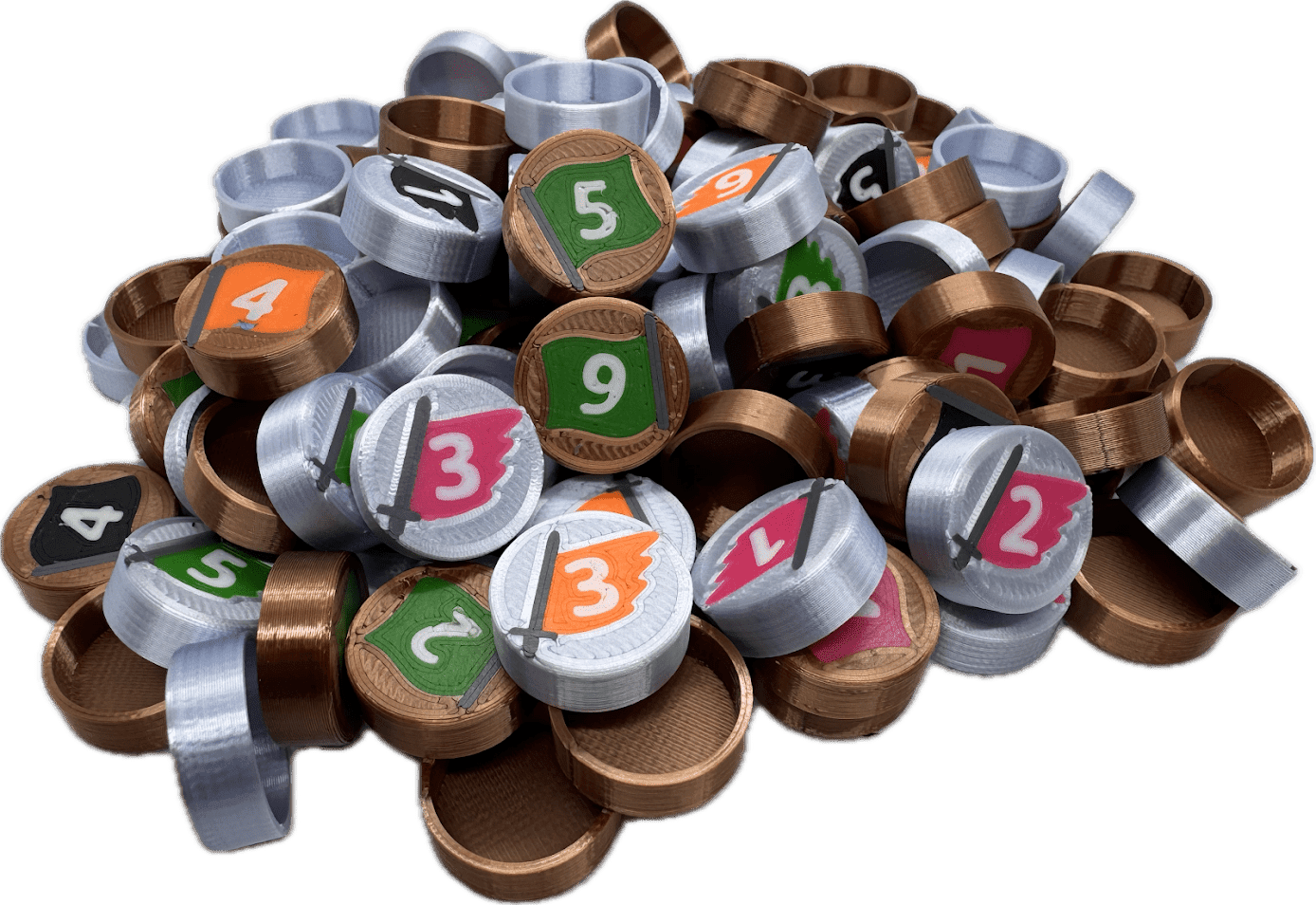 TLAMA games Cestou pokroku - 3D Upgrade pack - plastové žetony