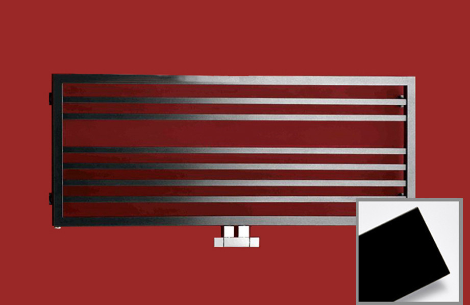 P.M.H PMH Avento Frame AVFLB koupelnový radiátor 905x480 mm - černá pololesk (P.M.H.)