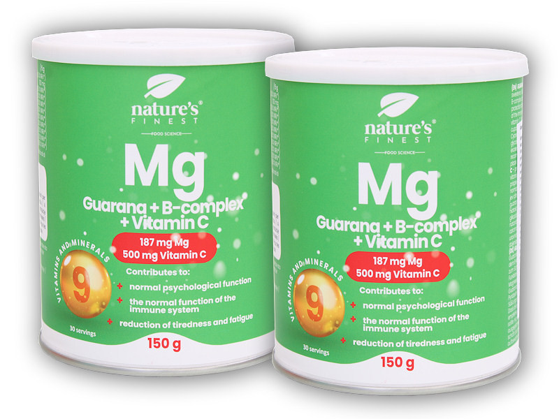 Nature's Finest 2x Guarana + Magnesium + B-Complex + VitaminC 150g