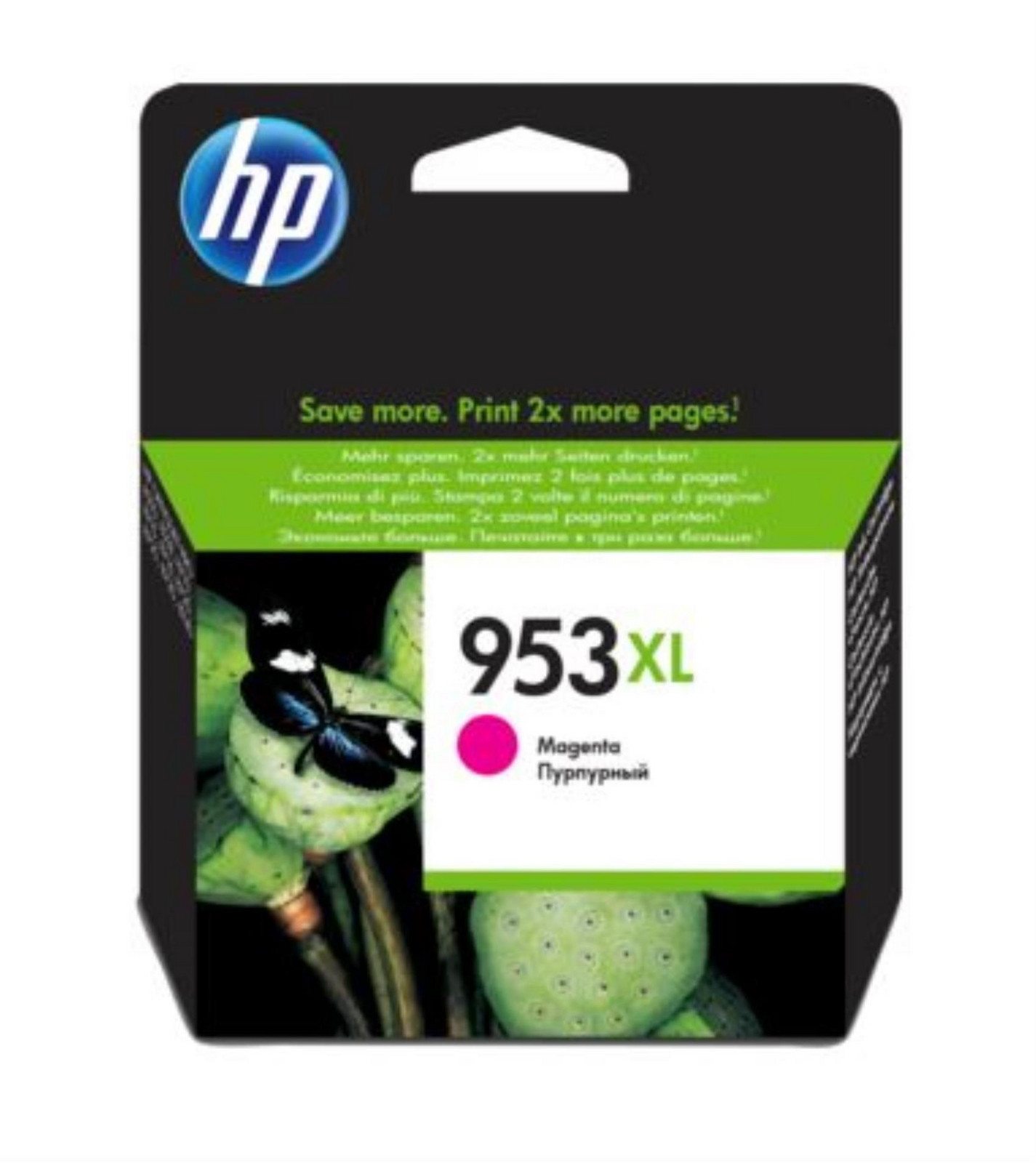 Kazeta inkoustová HP F6U17AE/953XL, purpurová