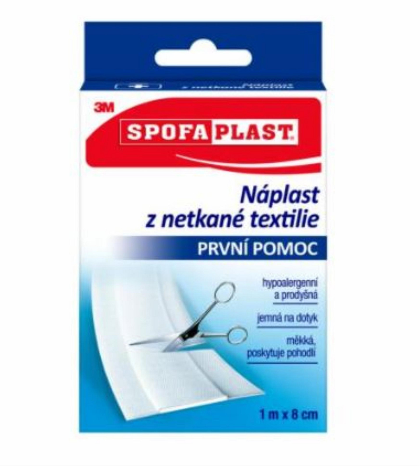 3M Spofaplast® Náplast z netkané textilie 864, 1 m × 8 cm, 1 ks