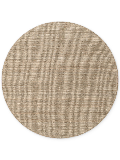 Koberec Bouclé Jaipur naturální / šedý / hnědý kruh