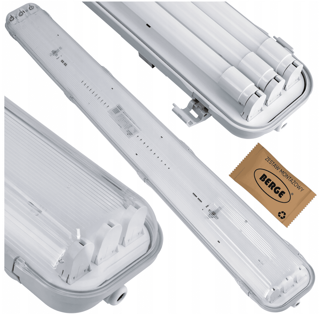 Berge LED hermetické svítidlo 3x120cm IP65 G13 MP0106
