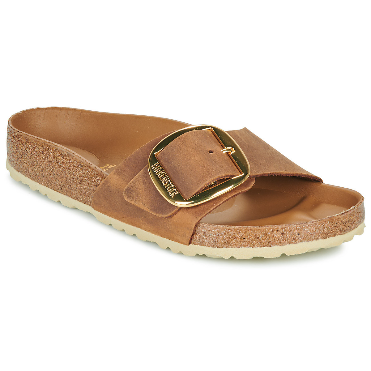 BIRKENSTOCK  Madrid Big Buckle LEOI Cognac HEX  Hnědá