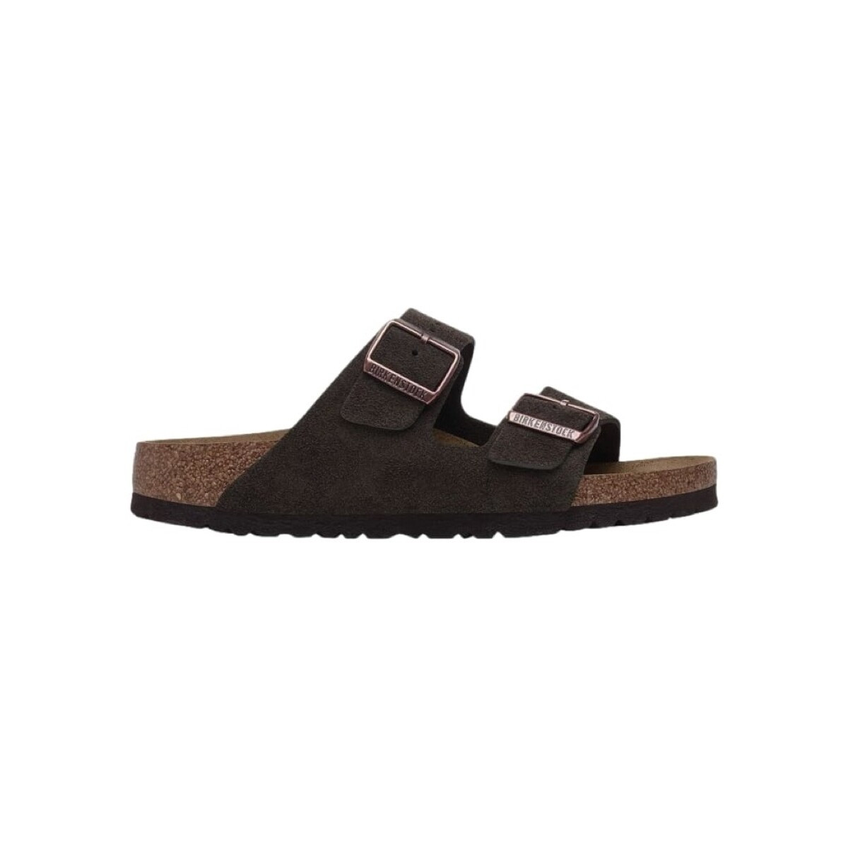 BIRKENSTOCK  Arizona Suede Leather Narrow - Mocca  Hnědá