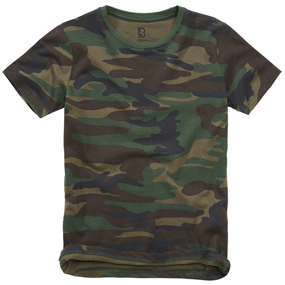 Tričko dětské Brandit Kids T-Shirt - woodland, 122/128