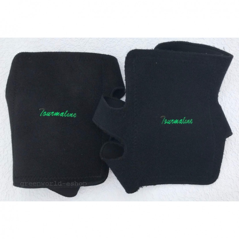 GreenWorld Nákolenky s turmalínem - černé
