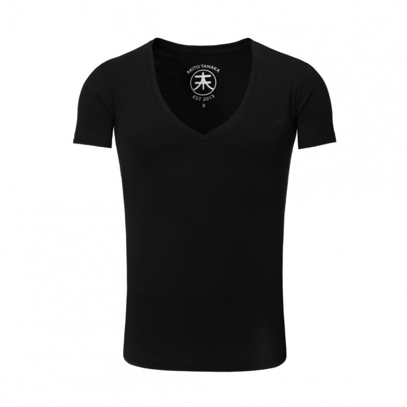 Tričko Akito Tanaka V-Neck - černé, XXL