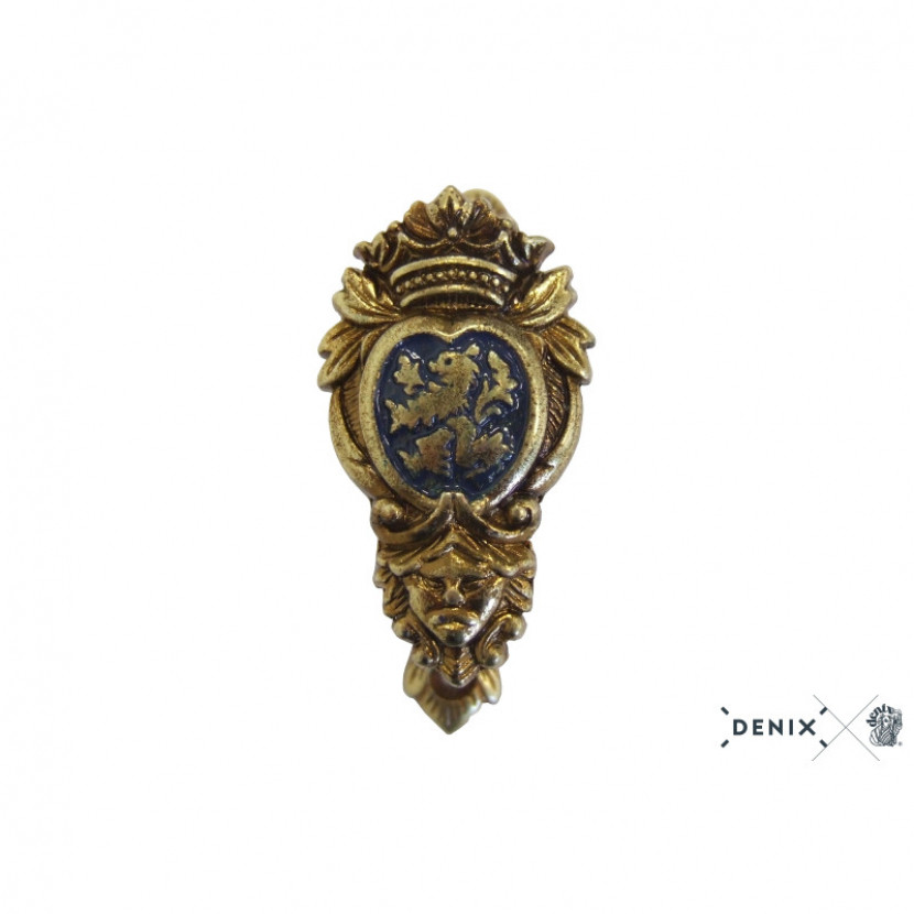 Držák na pistole mosazný Denix Lion - zlatý