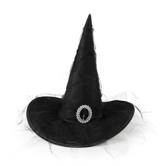 Rappa Dětský čarodějnický klobouk se sponou - 242470