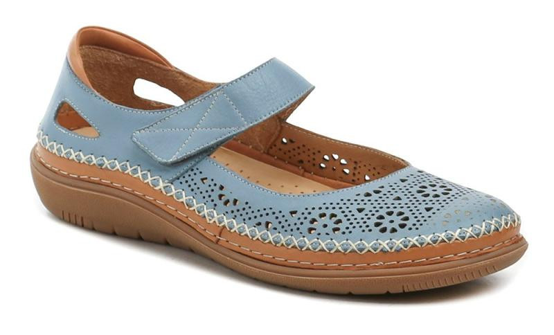 Urban Ladies 246-25 modrá dámská nadměrná letní obuv