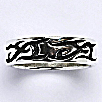 Stříbrný prsten s patinou, prsten ze stříbra,váha 7,71 g