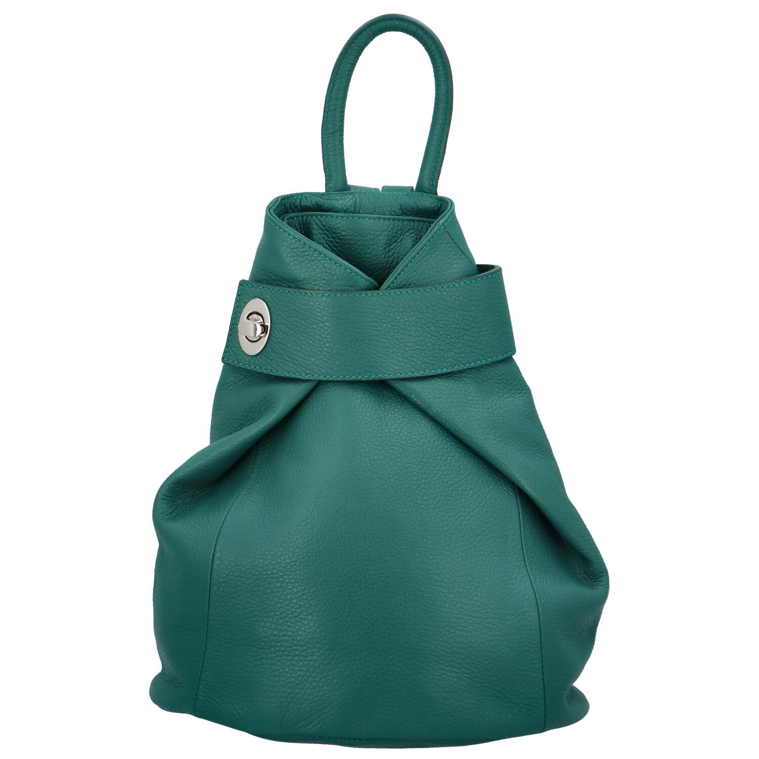 Městský kožený batůžek Kristýna, petrolejová