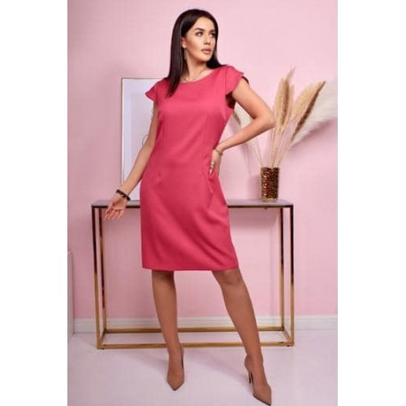 Dámské pouzdrové šaty TESSA, Velikost 46, Barva Fuchsiová BEST 0020069