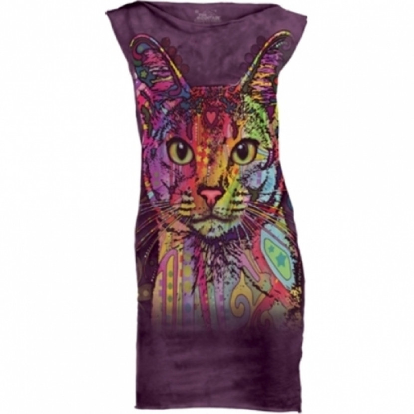 Šaty The Mountain Mini Dress Abyssinian - fialové, L